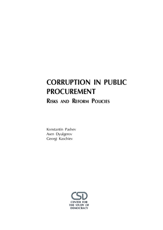 Corruption in public procurement
