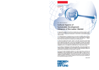 Cultural aspects of sustainable development