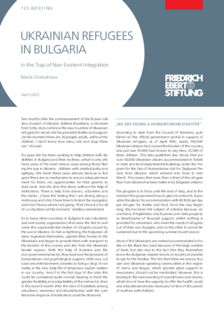 Ukrainian refugees in Bulgaria