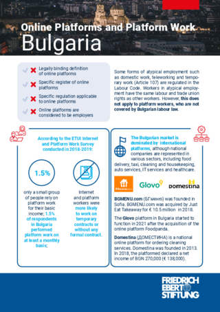 Online platforms and platform work: Bulgaria