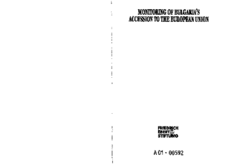 Monitoring of Bulgaria's accession to the European Union 2000